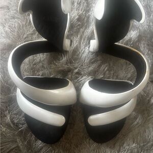Ocandy Twist High Shoes snake heels bottomless sandals